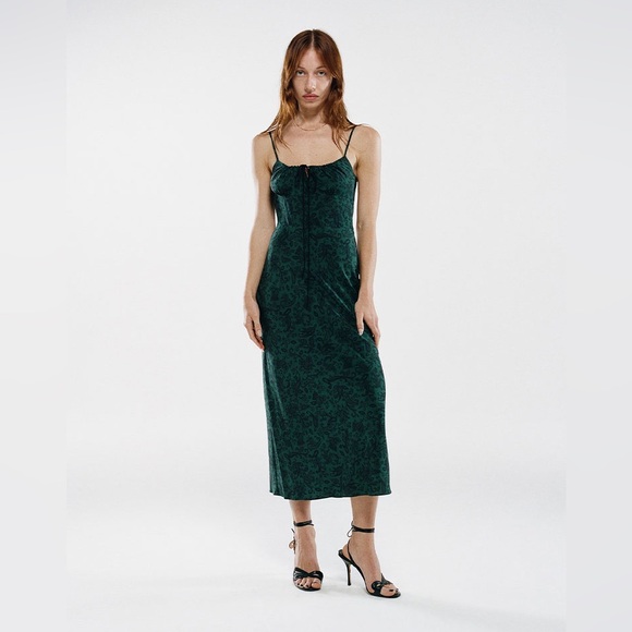 Realisation Par Dark Green Maxi Dress - Picture 2 of 3
